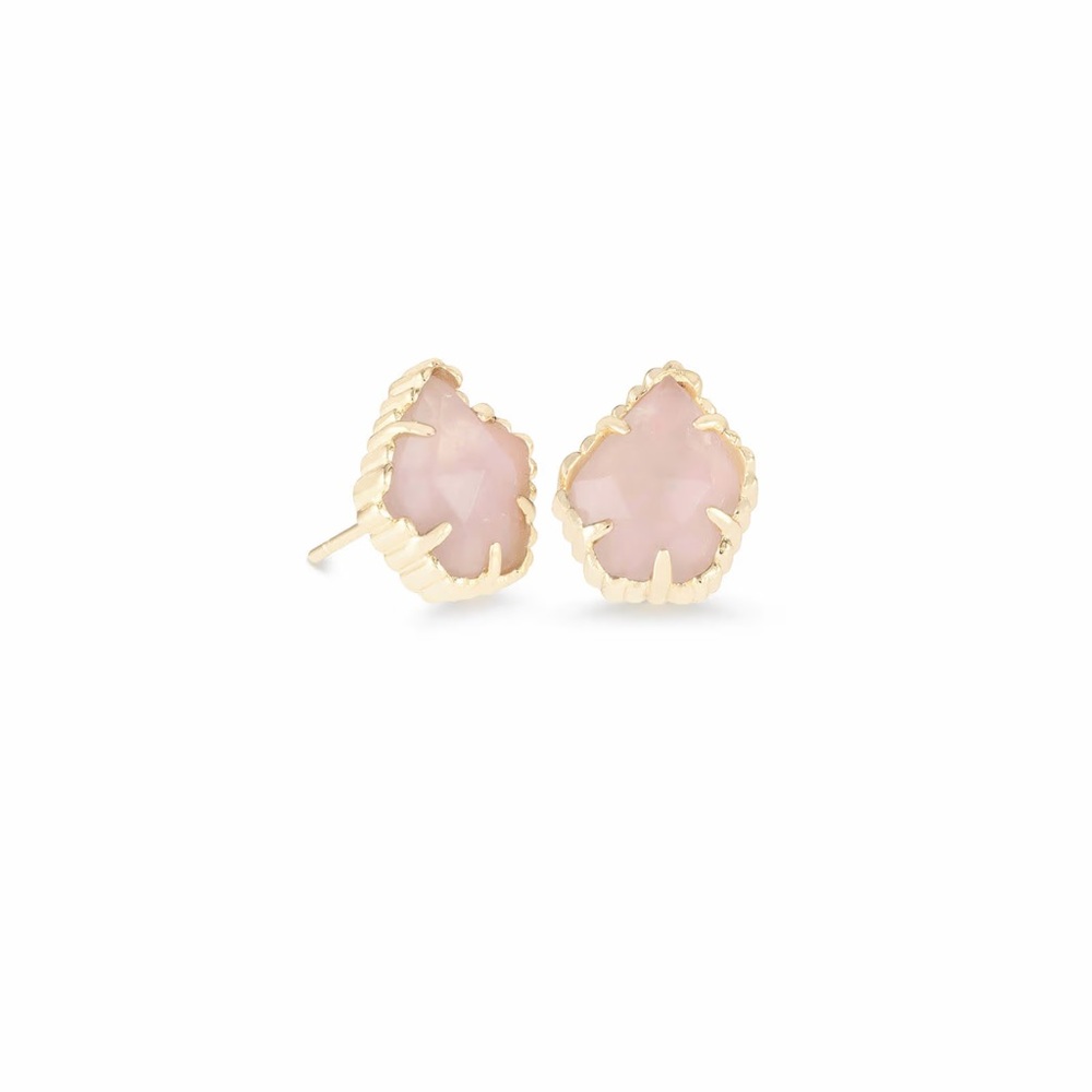 Kendra Scott Tessa Pink and Gold Stud Earrings